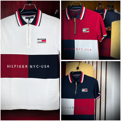 TOMMY HILFIGER- Blue/white/maroon