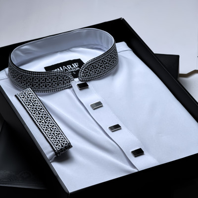 Panjabi-China Stice-3-White